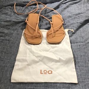 New Never Worn Loq Ara Sandals